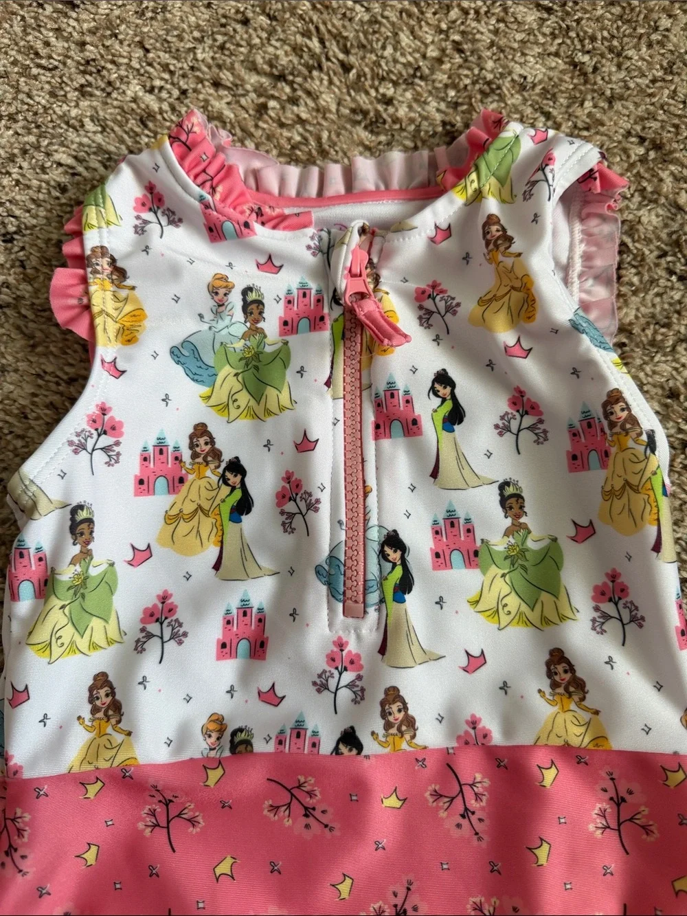 DISNEY PRINCESS TODDLER GIRL ONE PIECE SWIMSUIT